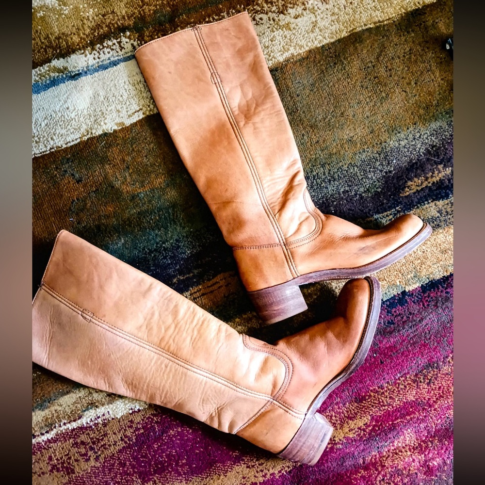 Frye Boots 1970s Woman's 7.5 B Frye Campus Boots Vintage